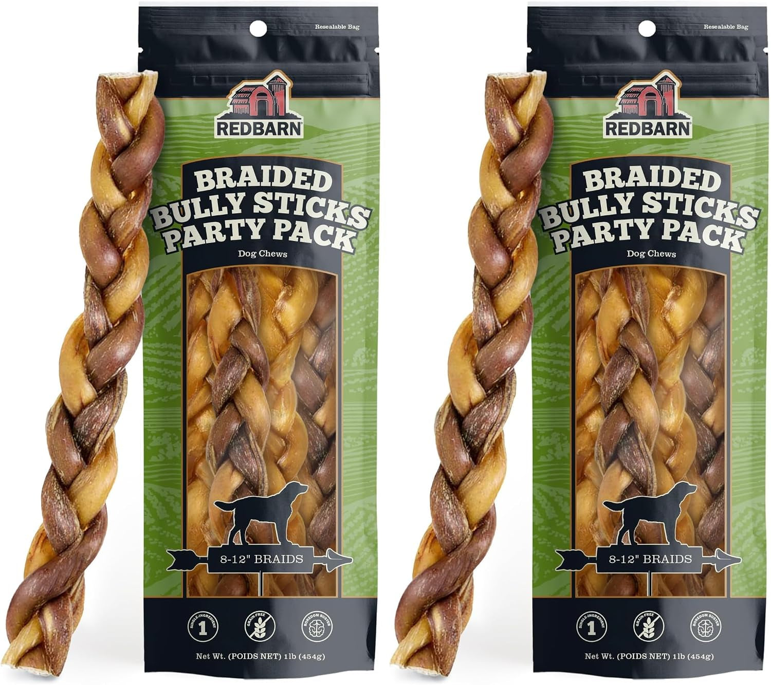 redbarn-pet-products-all-natural-5-8-braided-bully-sticks-for-small-large-dogs-healthy-long-lasting-beef-chews-variety-party-pack-single-ingredient-low-odor-rawhide-free-8-oz-bag