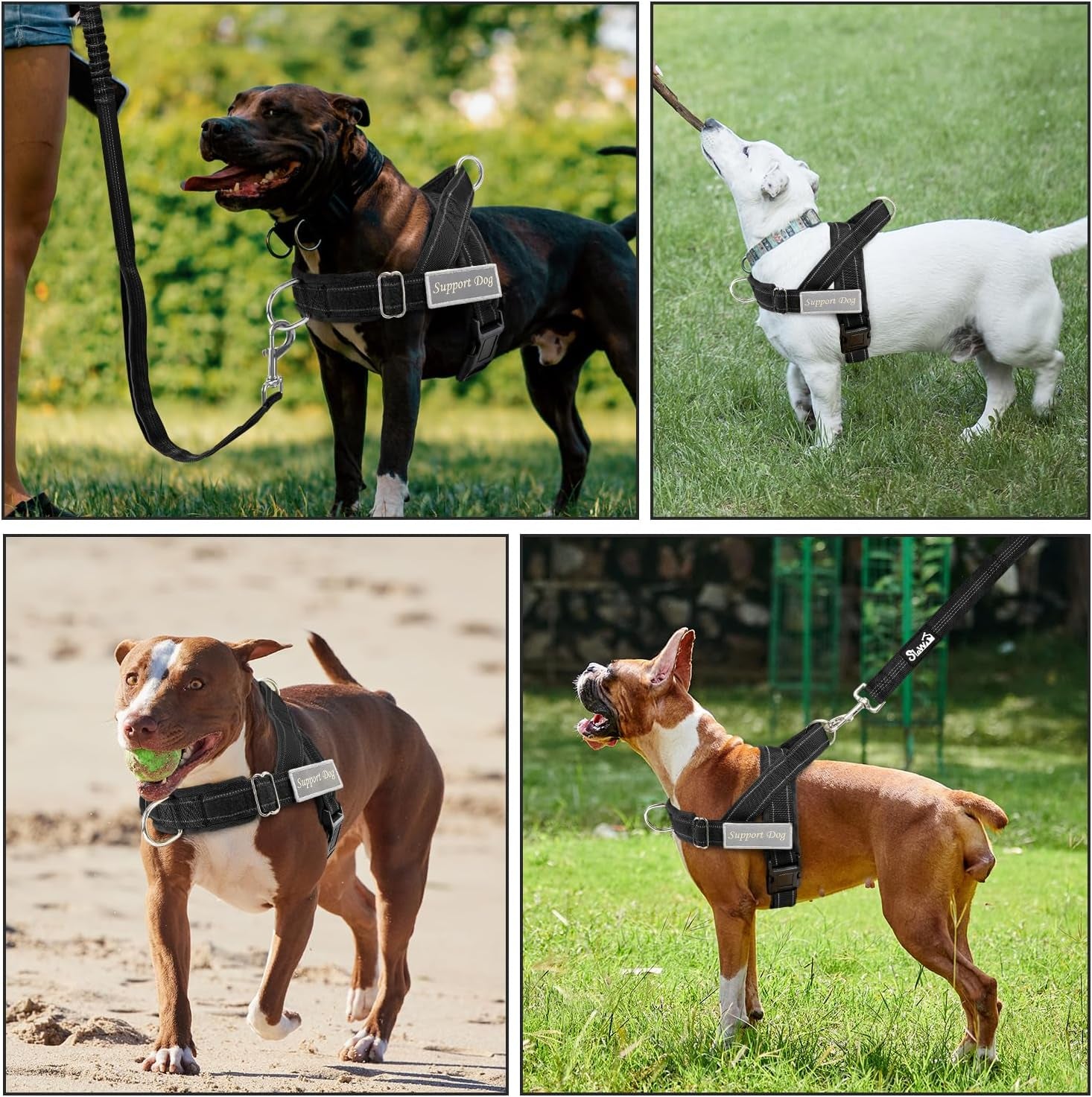 slowton-no-pull-dog-harness-heavy-duty-dog-harness-and-leash-set-for-medium-large-dogs-reflective-tactical-harness-with-soft-padded-and-front-clip-for-easy-walk-and-training-black-l