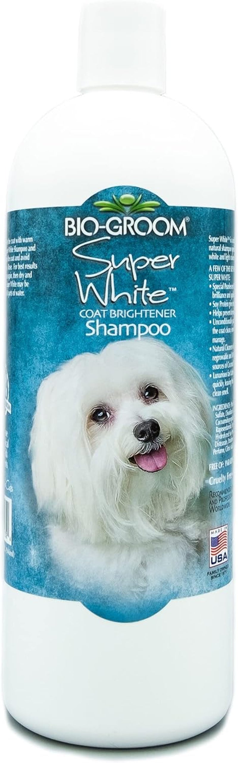 bio-groom-super-whitening-dog-shampoo-whitening-pet-shampoo-dog-bathing-supplies-puppy-wash-grooming-supplies-cruelty-free-1-gallon