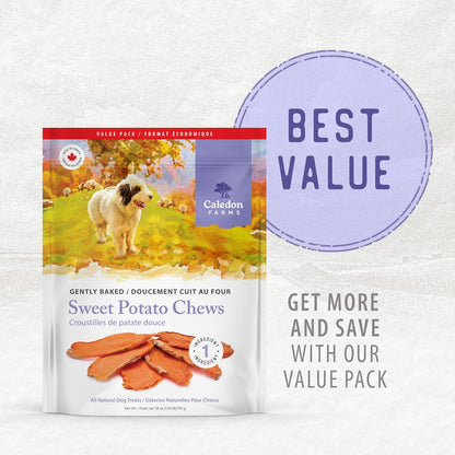 Caledon Farms Value Pack Sweet Potato Chews Dog Treats 28Oz/795G8