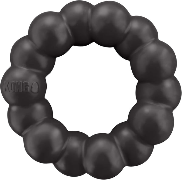 KONG Extreme Ring - Durable Natural Rubber Ring Toy for Healthy Chewing Habits - Chew Toy Supports Dog Dental Health - Dog Toy Supports Instincts during Playtime - for XL Dogs1