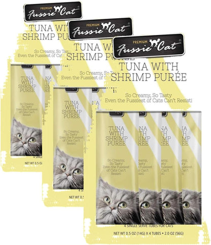 Fussie Cat, 0.5 Ounces Each, 50 Tubes, Ocean Fish Variety 10 Flavors20