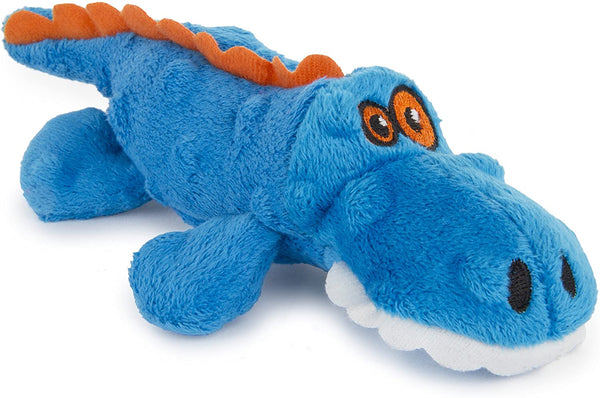 Godog Gators Squeaky Plush Dog Toy with Chew Guard Technology, Durable Fabric & Squeaker for Active Play, Blue, Large10
