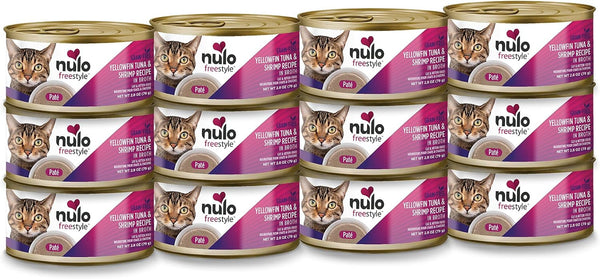 Nulo Freestyle Cat & Kitten Wet Pate Canned Cat Food,Premium All Natural Grain-Free, with 5 High Animal-Based Proteins and Vitamins to Support a Healthy Immune System and Lifestyle 2.8 Oz (Pack of 12)11