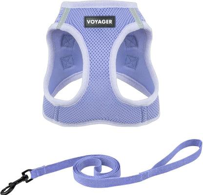 Voyager Step-In Pet Harness - All Weather Mesh, Adjustable Step in Harness for Cats and Dogs by Best Pet Supplies - 307 Set Moss Green, M6