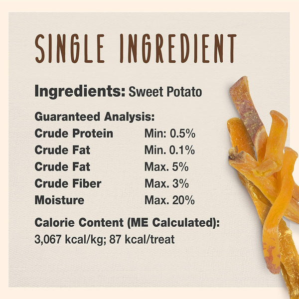 Cadet Gourmet Sweet Potato Steak Fries Dog Treats, 1 Lb | 100% Real Sweet Potato, Healthy Natural Chewy Dog Treats, Single Ingredient, Dog Training Treats, for Small & Large Dogs4