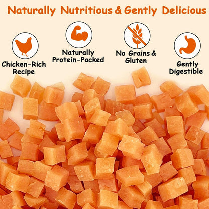 Soft Chicken Treats for Dogs, Grain Free Training Rewards Snacks, High Protein Chewy Bites for Puppy and Small & Senior Dogs, 10.6 Oz3