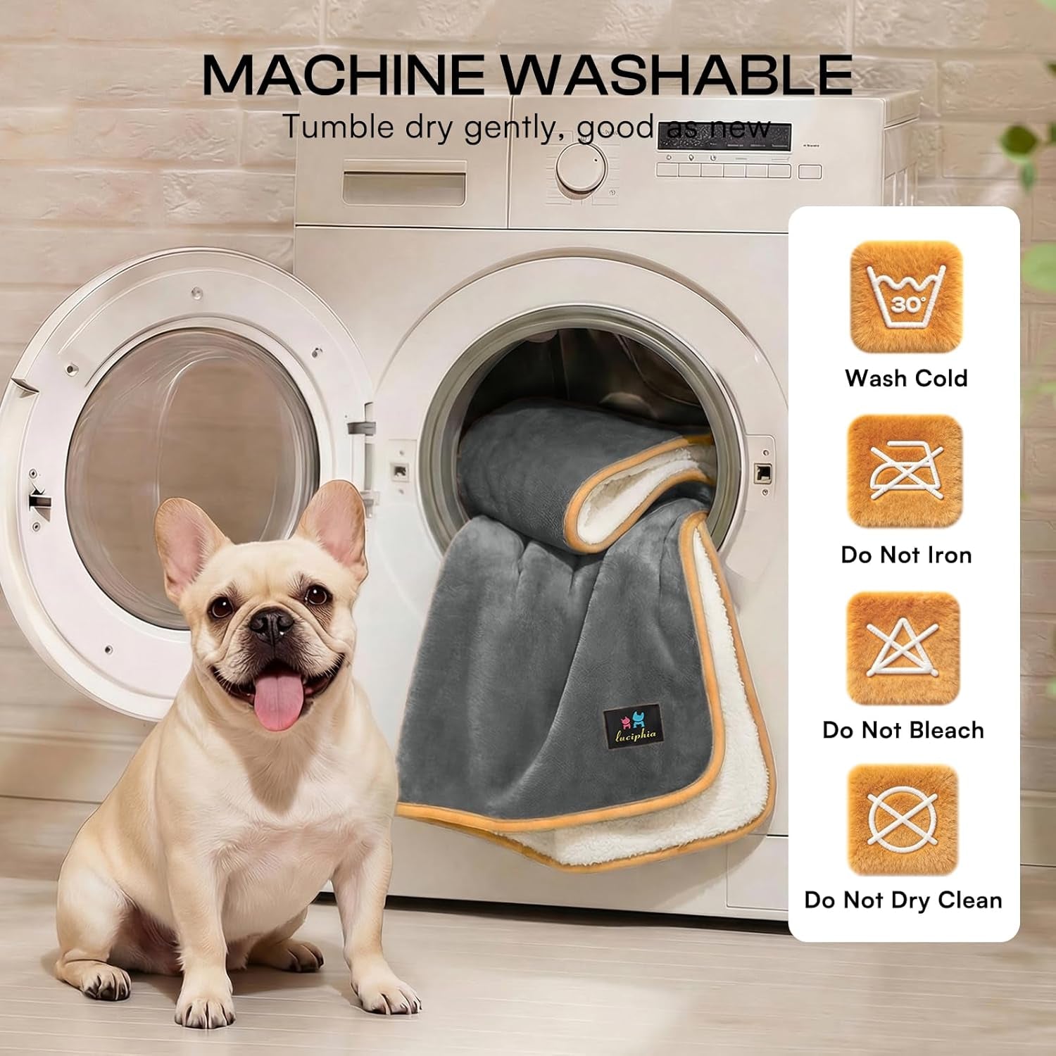 luciphia-waterproof-pet-blanket-washable-reversible-sherpa-fleece-throw-liquid-proof-furniture-protector-for-bed-and-couch-soft-reversible-sherpa-fleece-for-dogs-cats-grey-xs