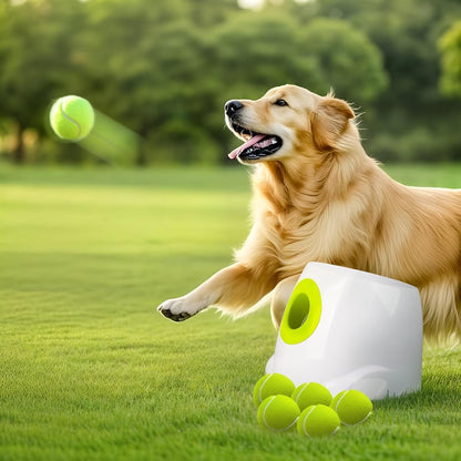 ALL for PAWS Automatic Dog Ball Launcher, Interactive Fetch Toy for Small to Medium Dogs, Pet Thrower Machine for Indoor & Outdoor Play, 3 Pcs 2-Inch Balls Included11