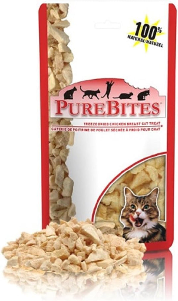 Purebites Chicken Breast Freeze Dried Cat Treats, 1 Ingredient, Made in USA, 2.3Oz9