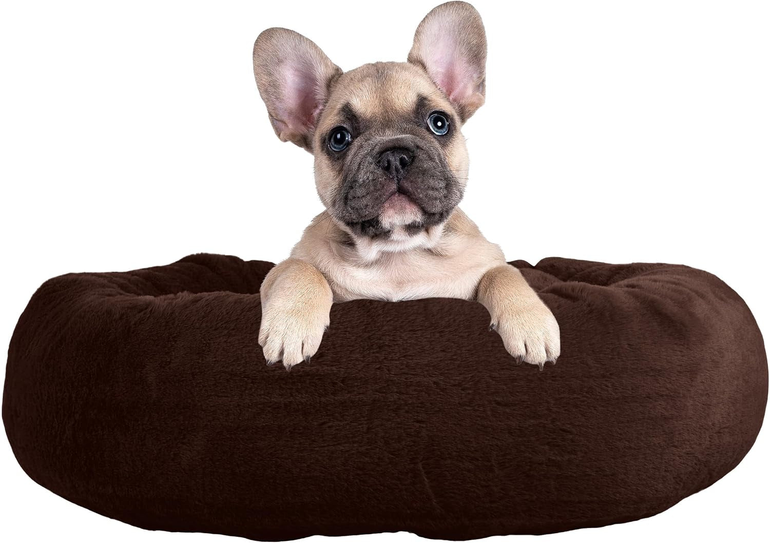 petmaker-dog-bed-donut-pet-bed-for-medium-pets-dog-bed-with-removable-washable-cover-and-anti-slip-bottom-puppy-essentials-dark-brown