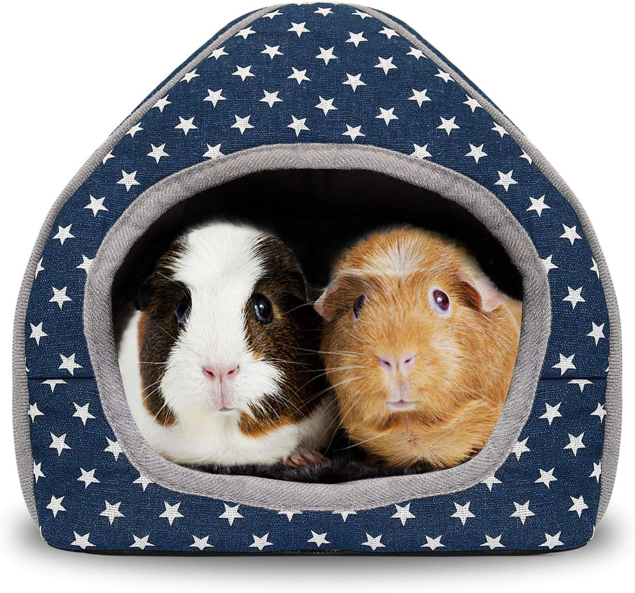 bwogue-guinea-pig-bed-hideout-washable-hamster-cave-for-small-animals-removable-cushion-for-cleaning-warm-fleece-nest-washable-bed-10-23-x-10-23-x-11-in-dwarf-rabbits-hedgehogs