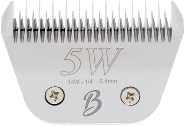 Detachable a Series Wide 30 Blades for Dog Grooming Cuts Length 1/50" - 0.5Mm Japanese Carbonized Steel Wide Grooming Blades Compatible A5 Series Wide Clippers for Dogs(30W)10