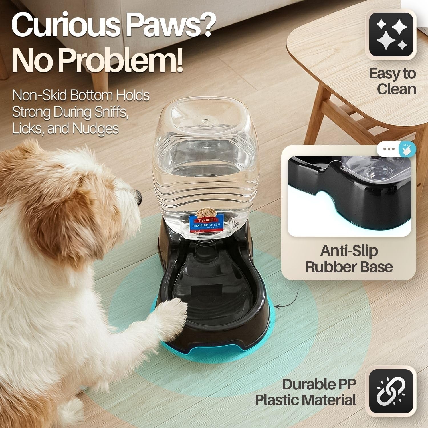 flexzion-automatic-gravity-pet-waterer-for-cat-dog-non-skid-easy-clean-auto-replenish-water-dispenser-drinking-bowl-1-4-gallon-900ml-black