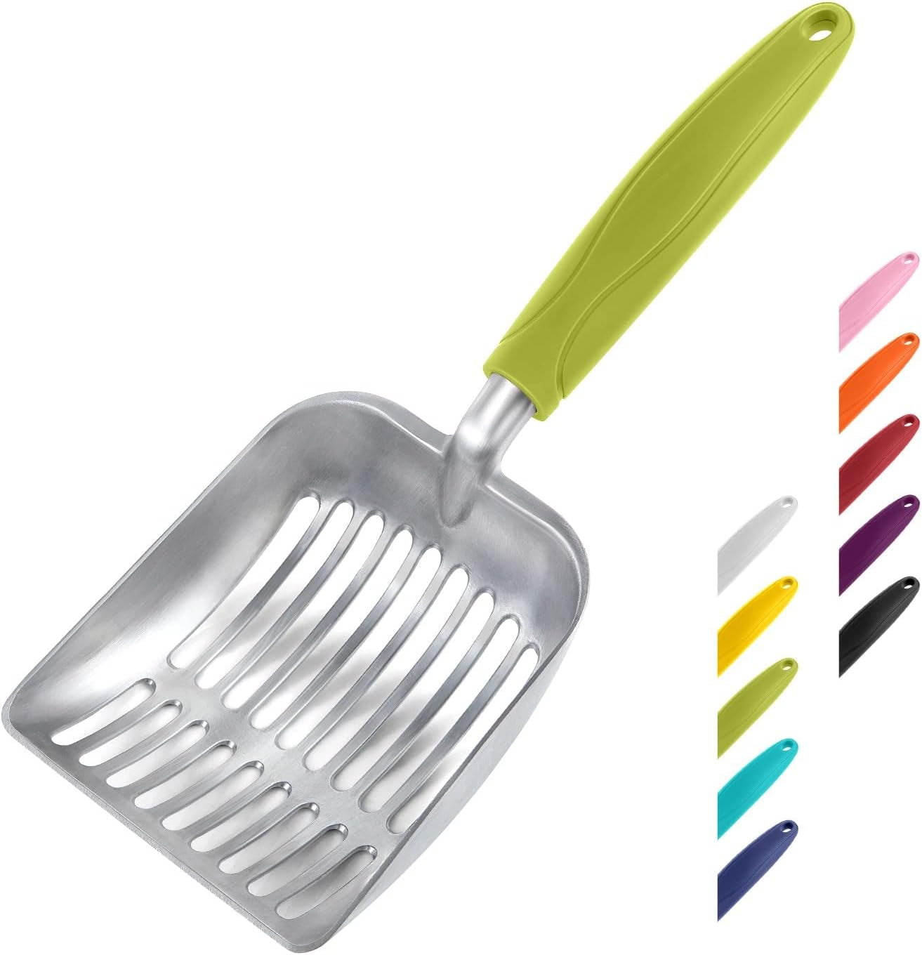 wepet-cat-litter-scoop-aluminum-alloy-sifter-kitty-metal-scooper-deep-shovel-long-handle-poop-sifting-kitten-pooper-lifter-durable-heavy-duty-for-litter-box