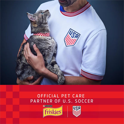 Purina Friskies Gravy Wet Cat Food Variety Pack, Shreds with Beef, with Chicken, and Turkey and Cheese Dinner - (Pack of 24) 5.5 Oz. Cans5