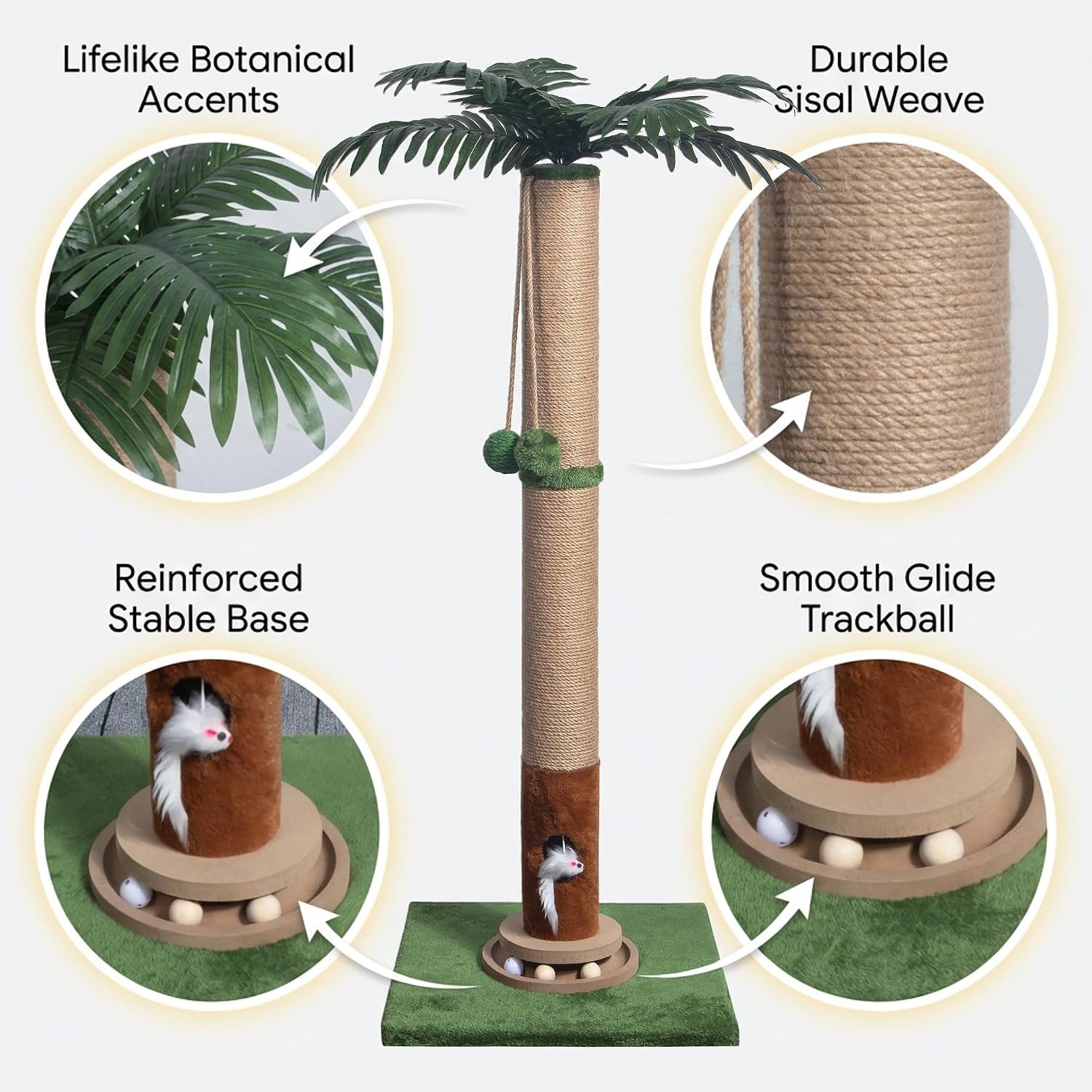 fantasreen-cat-scratching-post-35-tall-with-toy-mouse-for-indoor-cats-green