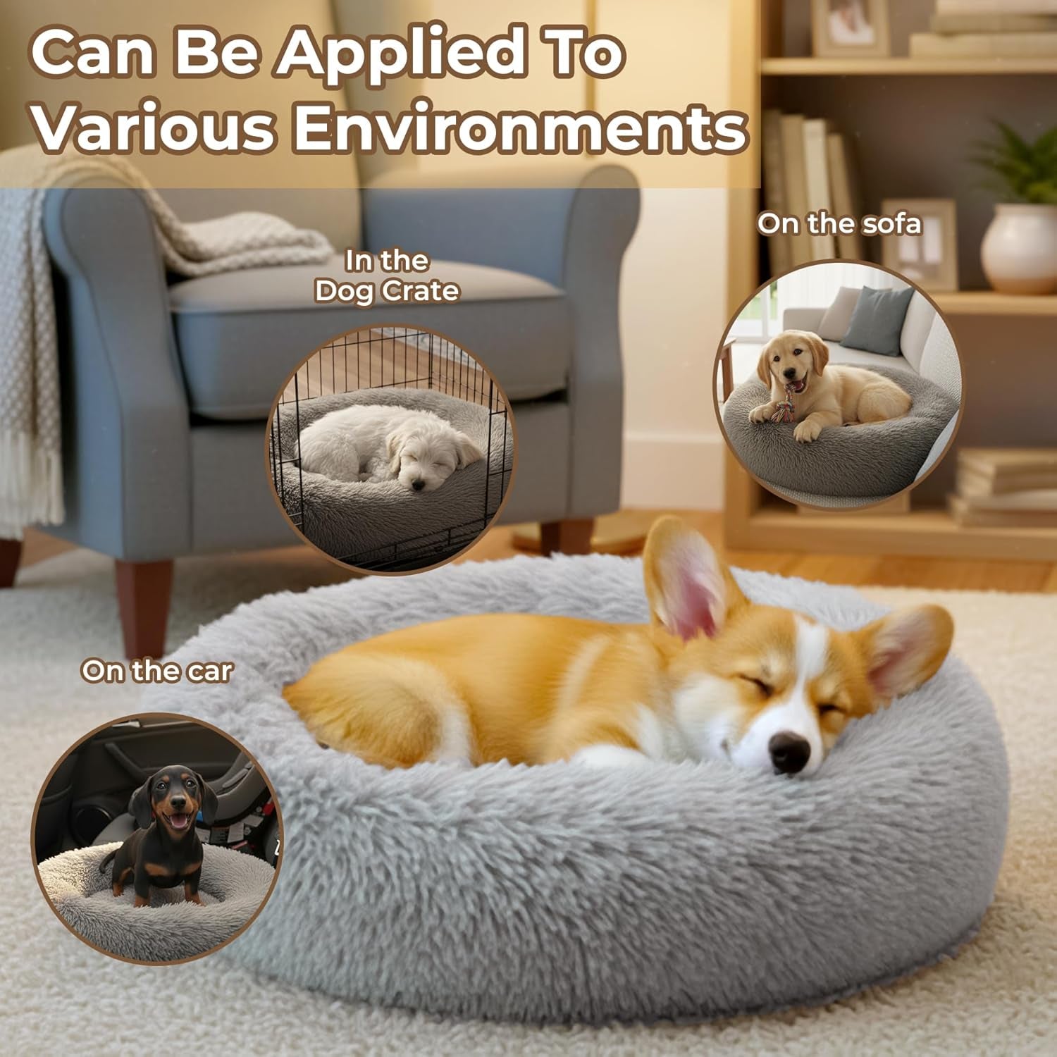 calming-donut-dog-and-cat-bed-for-indoor-cats-anti-anxiety-round-fluffy-soft-washable-small-pet-bed-for-puppy-and-kitten-warming-comfortable-luxury-anti-slip-waterproof-mute-base-20in-gray