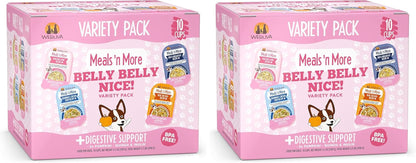 Weruva Meals 'N More Natural Wet Dog Food, Belly Belly Nice! Digestive Support Variety Pack, 3.5Oz Cup (Pack of 10)13