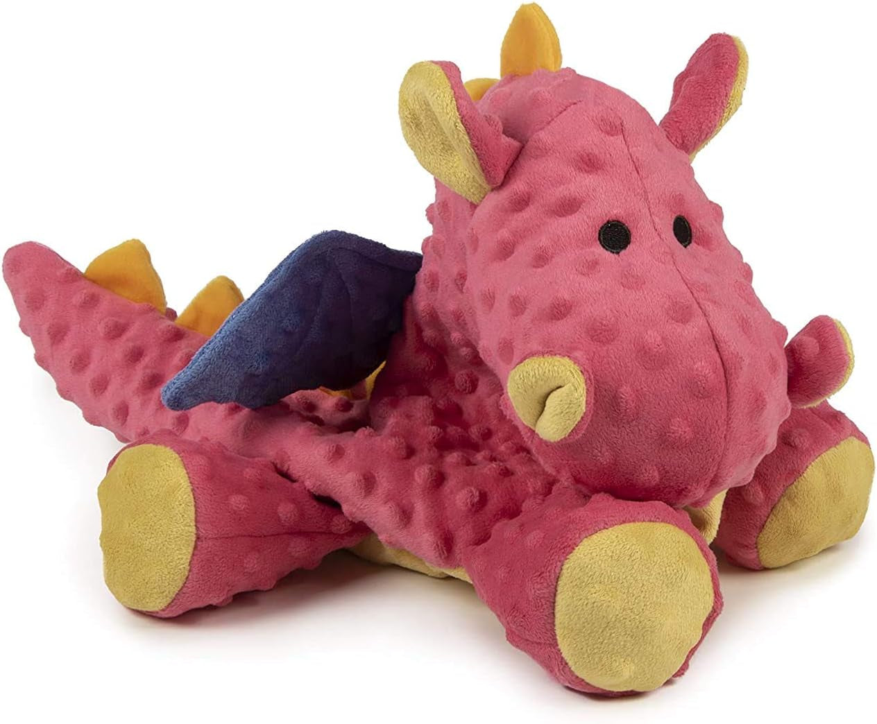 godog-bubble-plush-dragons-squeaky-dog-toy-chew-guard-technology-coral-large