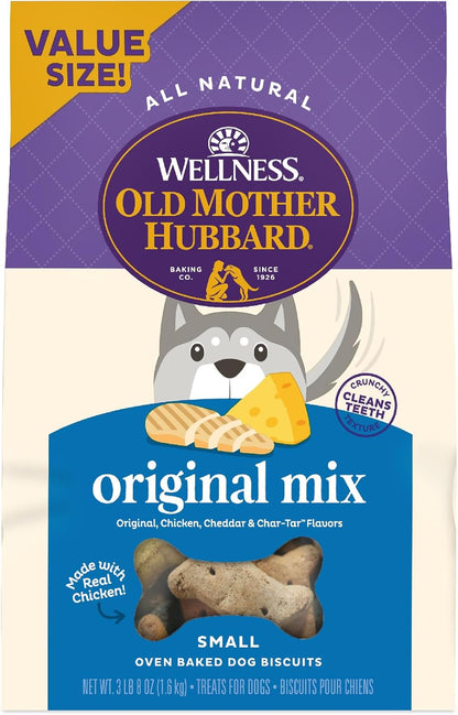 Wellness Old Mother Hubbard Classic Original Mix Dog Biscuits, Natural Training Treats, 4 Flavors, Mini Size, 3.8 Lb Bag12