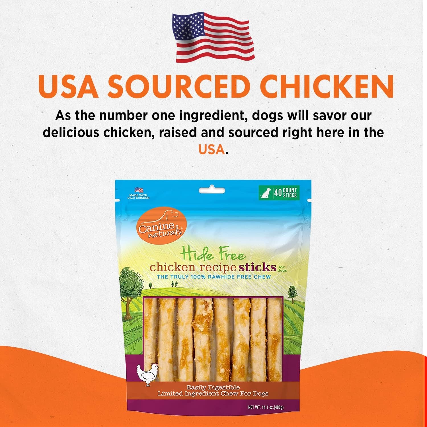 canine-naturals-rawhide-free-chicken-recipe-dog-chews-sticks-40-count-100-rawhide-free-usa-raised-chicken-all-natural-easily-digestible-5-in-sticks-dog-treats-for-all-dogs-value-pack