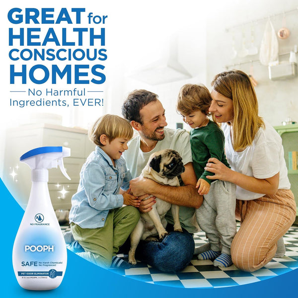 POOPH Pet Odor Eliminator Spray, 32 Oz | Unscented Pet Odor Eliminator Spray for Home Surfaces, Upholstery, Furniture, and Vehicles4