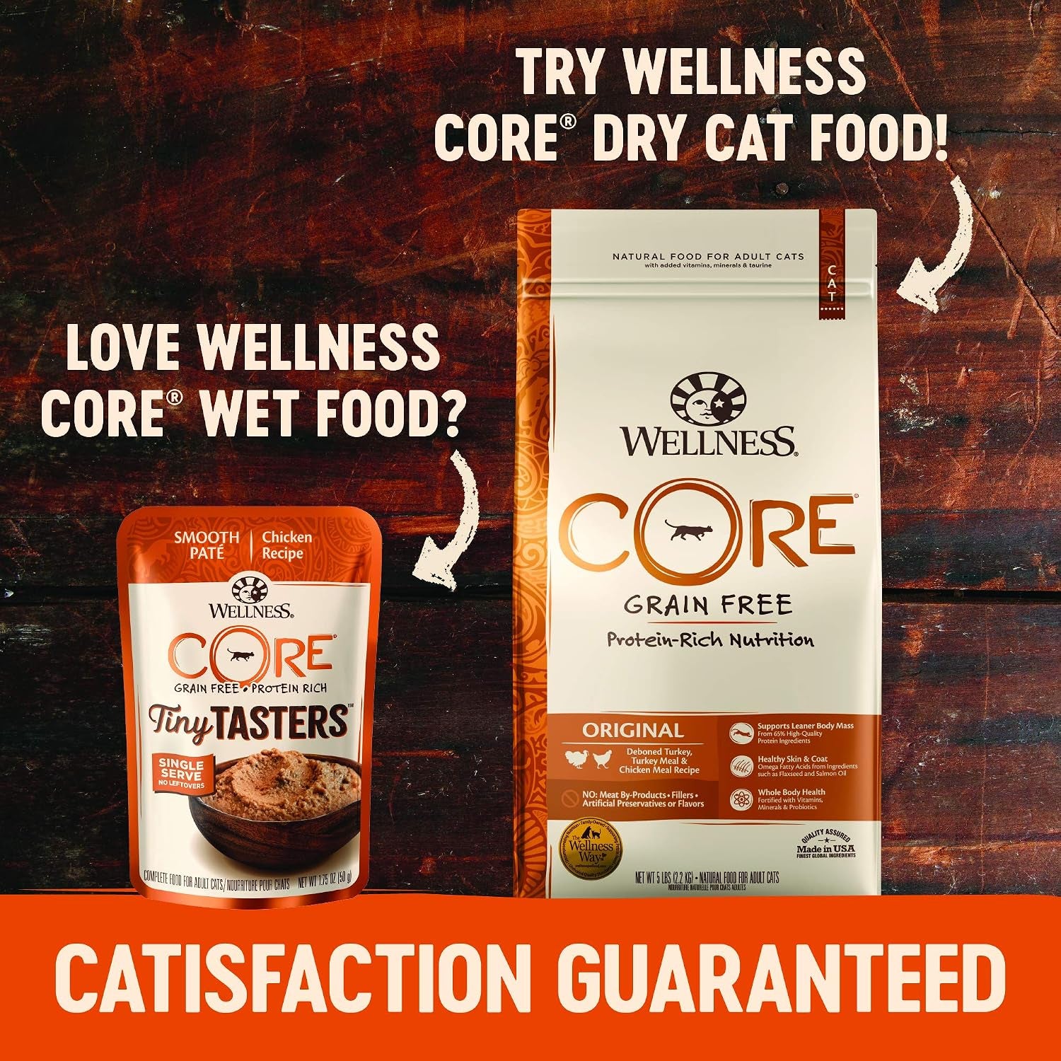 wellness-core-tiny-tasters-pate-variety-pack-adult-wet-cat-food-natural-protein-rich-grain-free-land-recipes-1-75-oz-pack-of-12-pouches