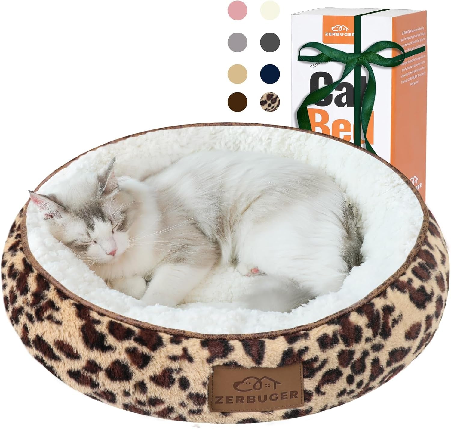 zerbuger-20in-washable-cat-beds-for-indoor-cats-round-donut-pet-bed-for-cats-small-dogs-puppy-kitten-anti-slip-bottom-calming-bed-gift-pink
