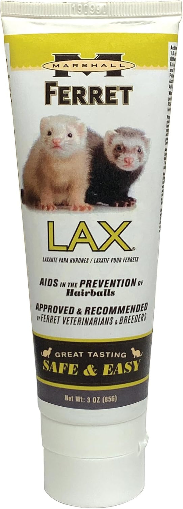 Marshall Ferret Lax Hairball Remedy – 3 Oz – Aids Hairball Prevention & Digestive Support – Gentle, Easy-To-Use Paste for Ferret Wellness1