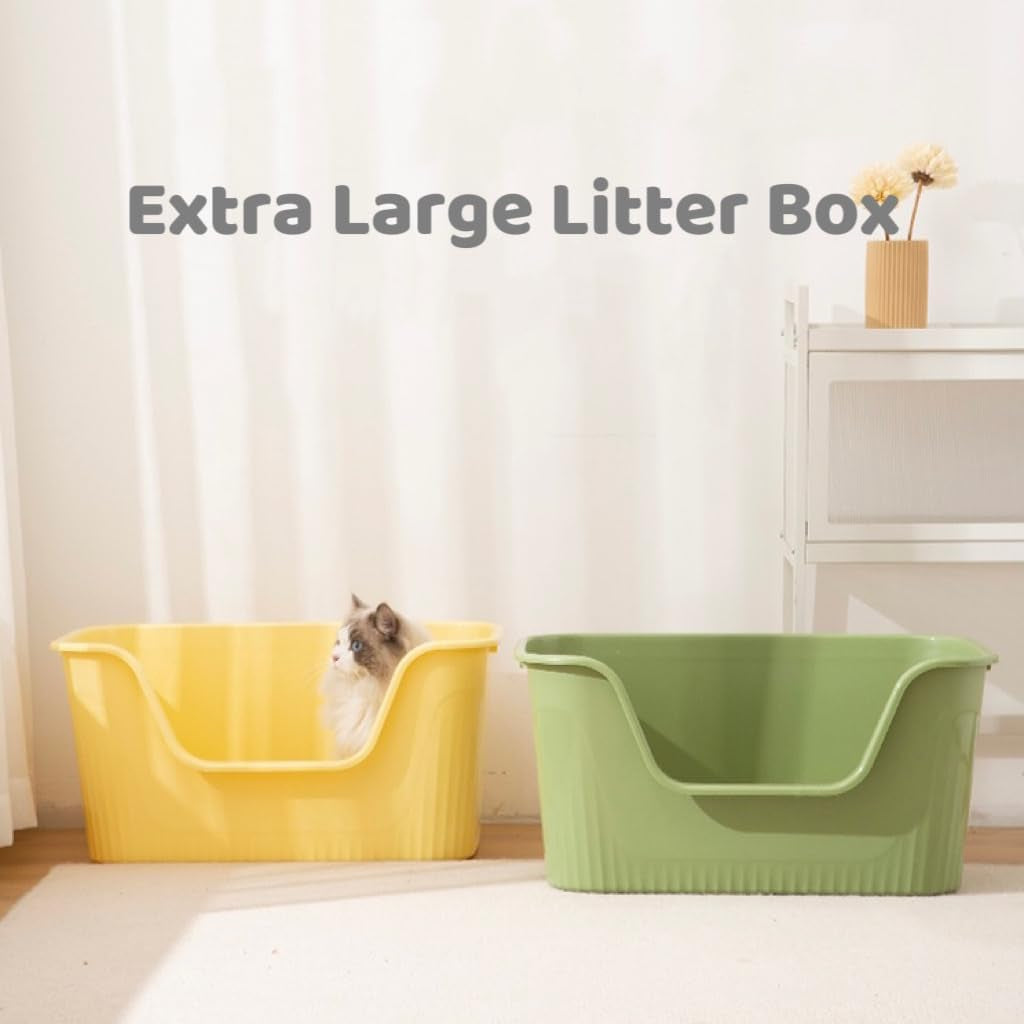 extra-large-litter-box-with-high-sides-25-27-lx17-83-wx13-11-h-anti-splashing-tool-free-assembly-multi-kitty-cat-litter-box-jumbo-yellow