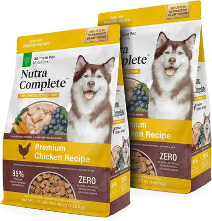 ULTIMATE PET NUTRITION Nutra Complete, 100% Freeze Dried Raw Veterinarian Formulated Dog Food with Antioxidants Prebiotics and Amino Acids (1 Pound, Beef)9