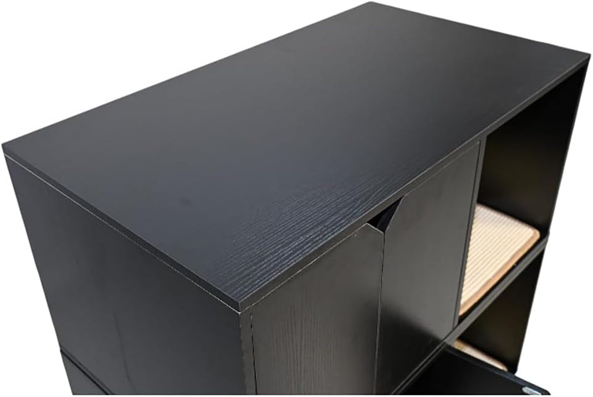 35-83-black-cat-litter-box-enclosure-hidden-furniture-with-scratching-pad-modern-indoor-cat-house