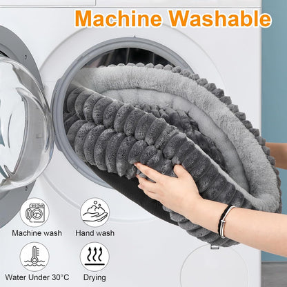 Cat Beds for Indoor Cats,Washable round Donut Dog Bed(Grey,S) | Cute Fluffy Puppy Dogs Beds for Small Dogs Cat Bed with Anti-Slip Bottom,Round Dog Cat Beds for Indoor Cats6