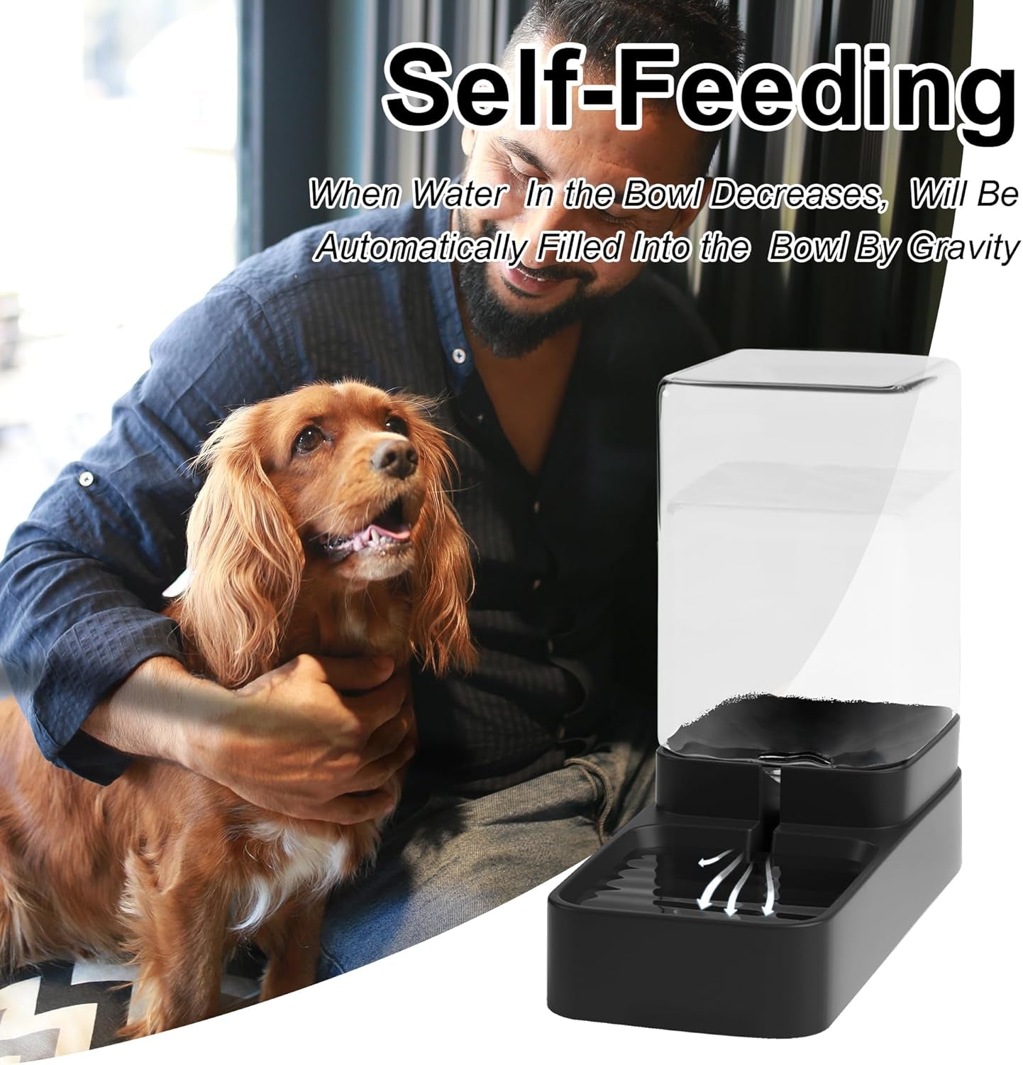 automatic-cat-feeder-and-water-dispenser-in-set-with-pet-food-bowl-gravity-dog-waterer-and-food-feeder-for-small-medium-dog-cat-puppy-kitten-large-capacity3-3l-black