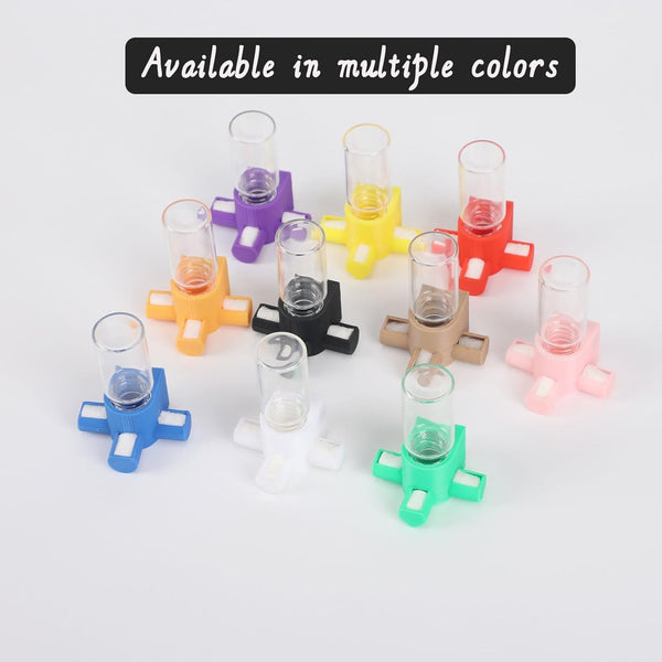 Jumping Spider Water Dispenser, Magnetic Hanging Feeder,Suitable for Jumping Spiders,Tarantulas, Praying Mantises,Arboreal Animals, and Other Small Animal Enclosure Accessories,5Ml (Wooden)6