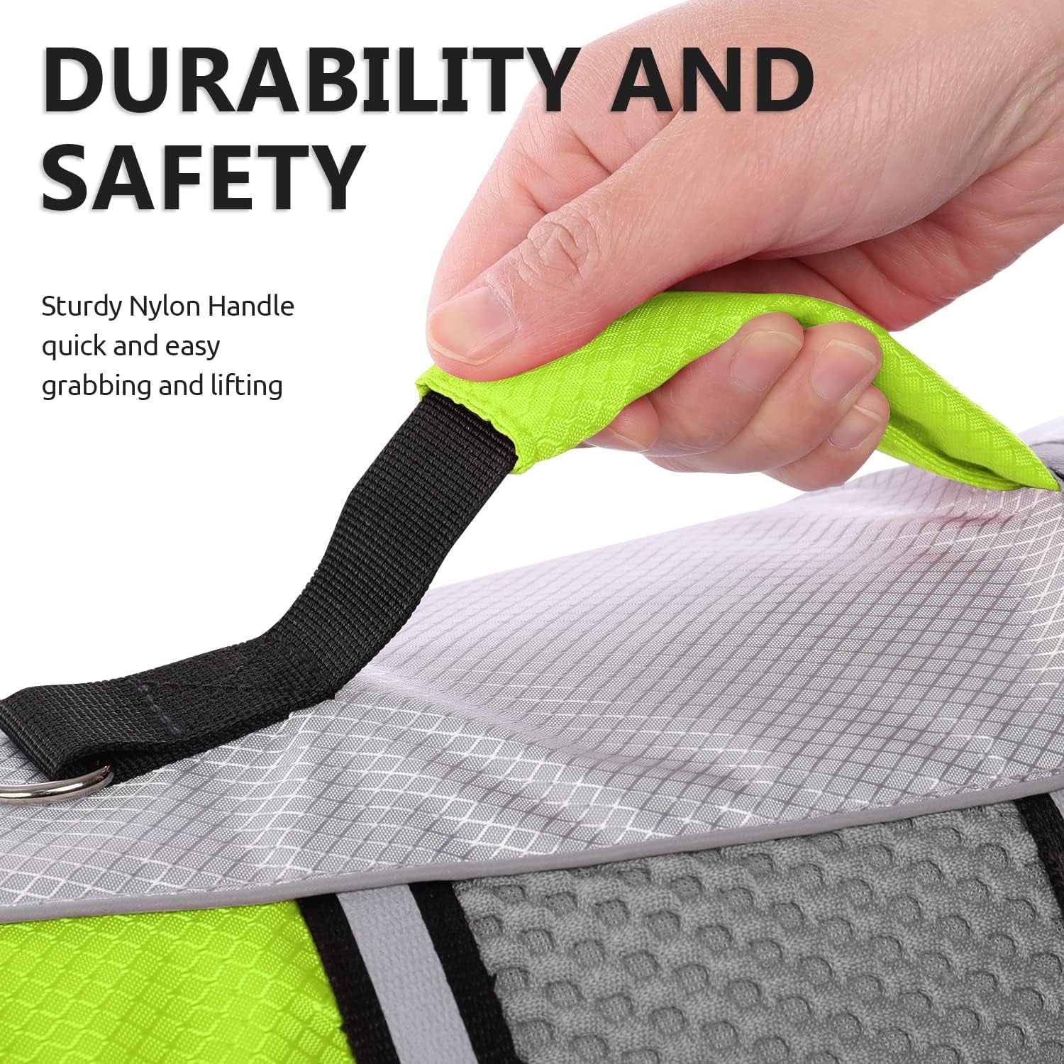 queenmore-dog-life-jacket-small-float-vests-for-swimming-boating-kayaking-mediumn-puppy-dogs-cats-neoprene-life-preserver-pet-water-lifesaver-lightweight-reflective-green-l