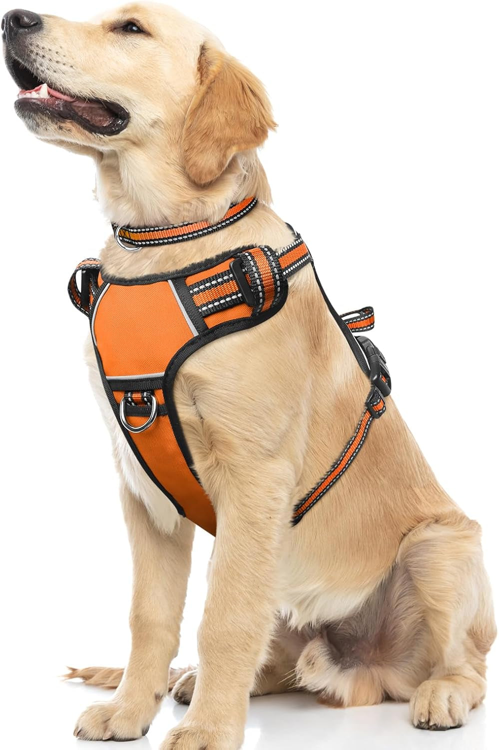 dog-harness-no-pull-pet-harnesses-with-dog-collar-adjustable-reflective-oxford-outdoor-vest-front-back-leash-clips-for-small-medium-large-extra-large-dogs-easy-control-handle-for-walking