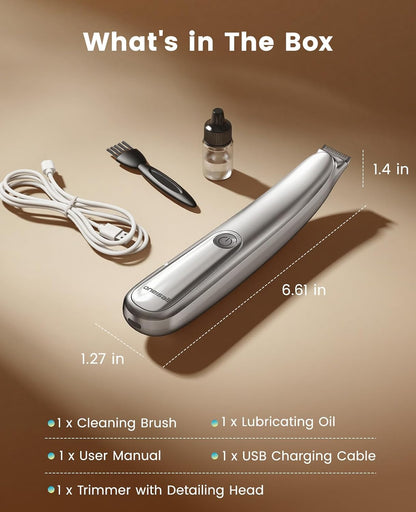 Oneisall Dog Paw Trimmer with LED Light & Skin-Friendly Curved Blade | Low Noise Paw Clippers, 2-Speed 6500 RPM for Dogs & Cats, Cordless, between Toes & Sensitive Areas9