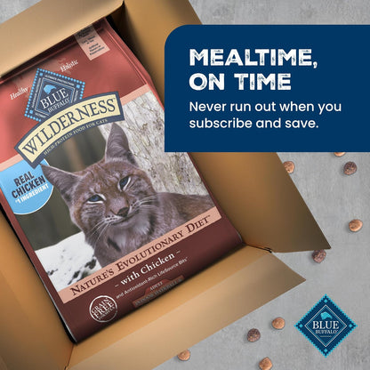 Blue Buffalo Wilderness Indoor Hairball & Weight Control Dry Cat Food, 11Lb | High Protein, Real Chicken #1 Ingredient, Supports a Healthy Weight in Adult Cats, Promotes Healthy Digestion11