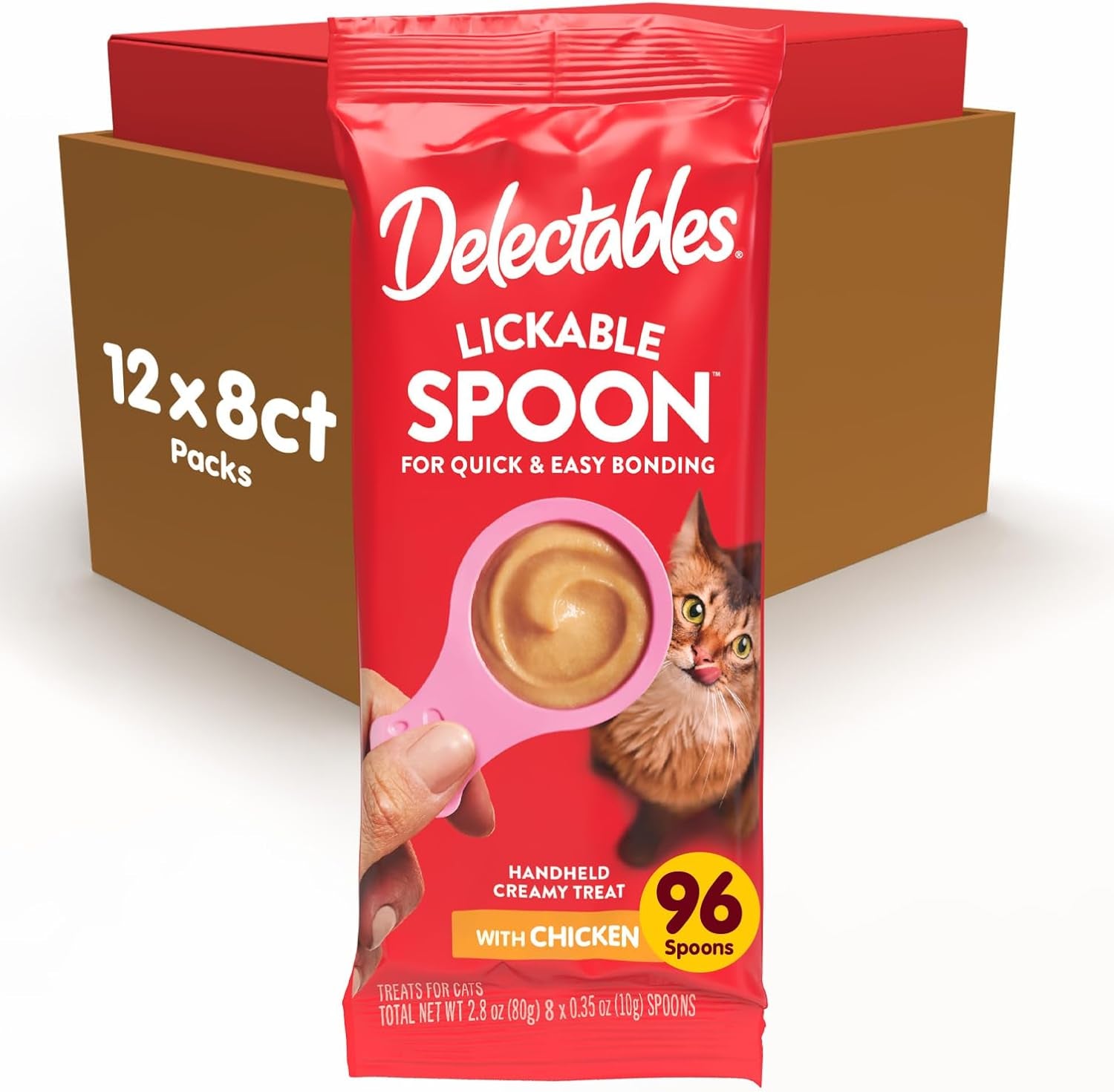 delectables-lickable-spoon-handheld-wet-cat-treats-made-with-real-chicken-salmon-quick-easy-creamy-puree-mess-free-grain-free-no-added-fillers-no-by-products-variety-pack-32ct