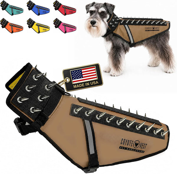 Coyotevest Dog Harness, Stab-Resistant Coyote Vest, Small, Neon Pink | Reflective Stab-Resistant Vest Helps Protect Small Dogs from Coyotes, Aggressive Dogs and Birds of Prey, Made in the USA25