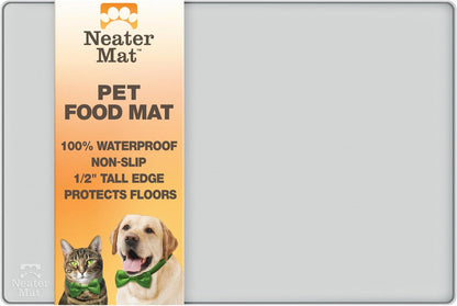 Neater Pet Brands Neater Mat Pet Mats for Food and Water, Cat & Dog Bowl Mat Waterproof Silicone, Feeding Tray, Dog Food Mats for Floors, Placemat W/Raised Edge for under Bowls, 16” X 10”, Cappuccino4