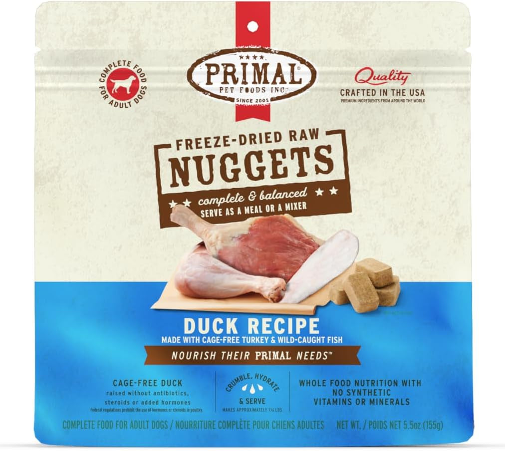 primal-freeze-dried-dog-food-nuggets-chicken-complete-balanced-meal-topper-or-treat-premium-healthy-grain-free-high-protein-raw-dog-food-14-oz-complete-balanced-nutrition-meal-topper-or-treat-grain-free-high-protein-no-synthetic-vitamins-minerals