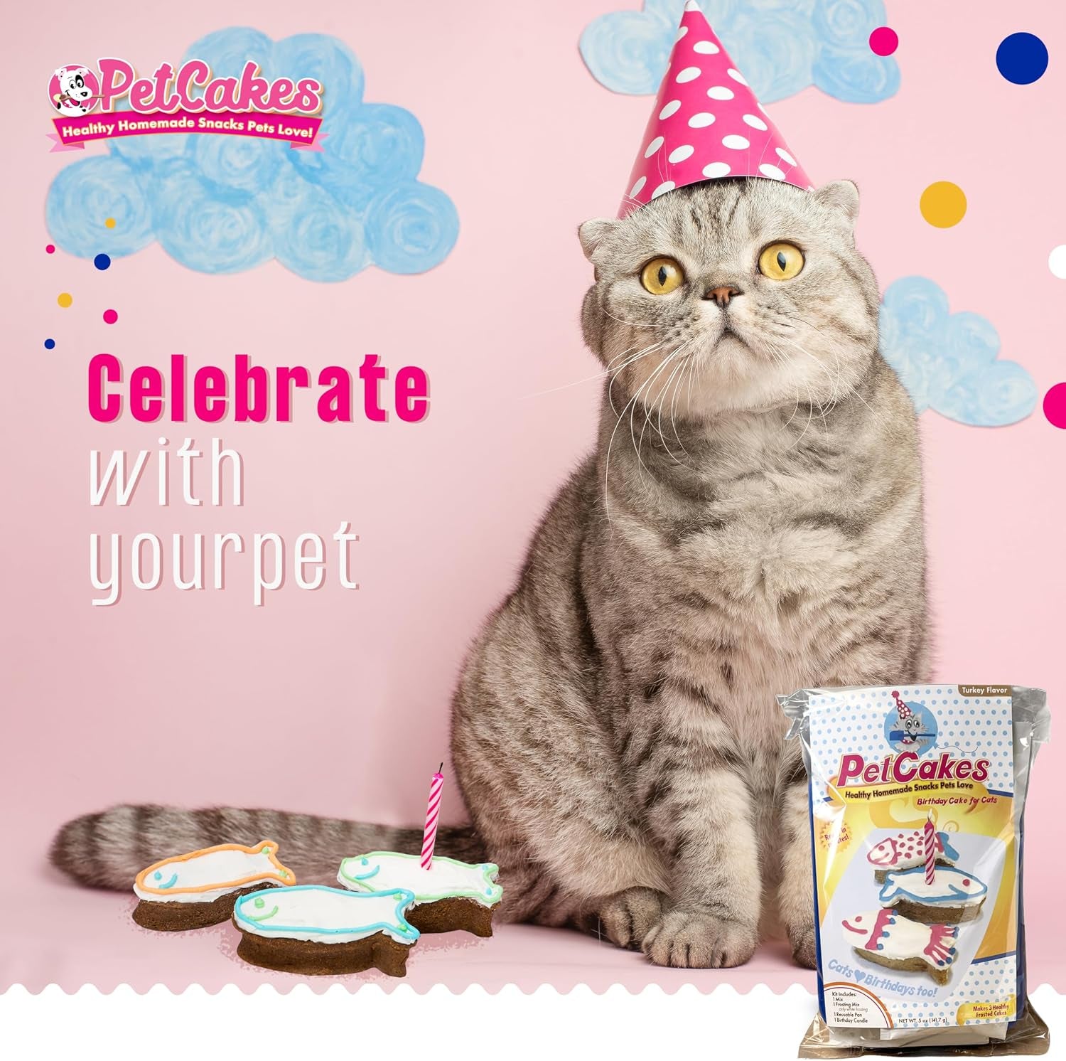 petcakes-cat-birthday-cake-kit-all-natural-treats-kitten-cats-turkey-flavor-cat-food-5-5-oz