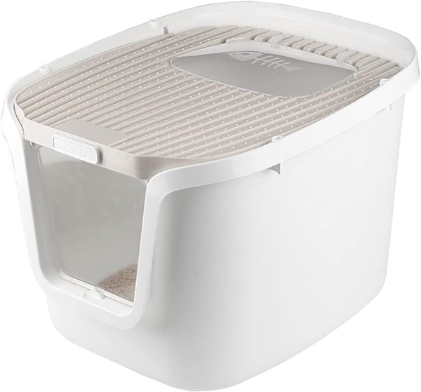 Dog Potty Training Toilet ﻿ Cat Litter Box Top Entry Type Pan with Scoop Large Anti-Splashing Closed Potty Suitable for 12.5KG(C)8