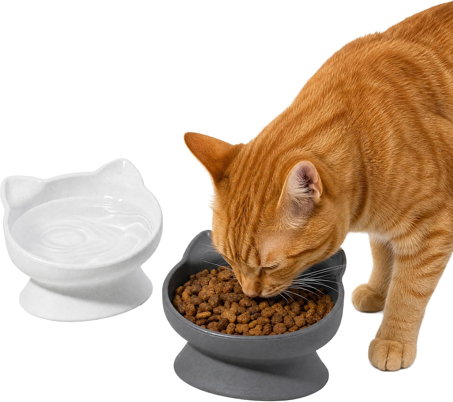 kitty-city-elevated-cat-bowls-set-of-2-whisker-friendly-raised-cat-food-water-dishes-modern-pedestal-design-dishwasher-safe-6-5-oz-each-white-gray