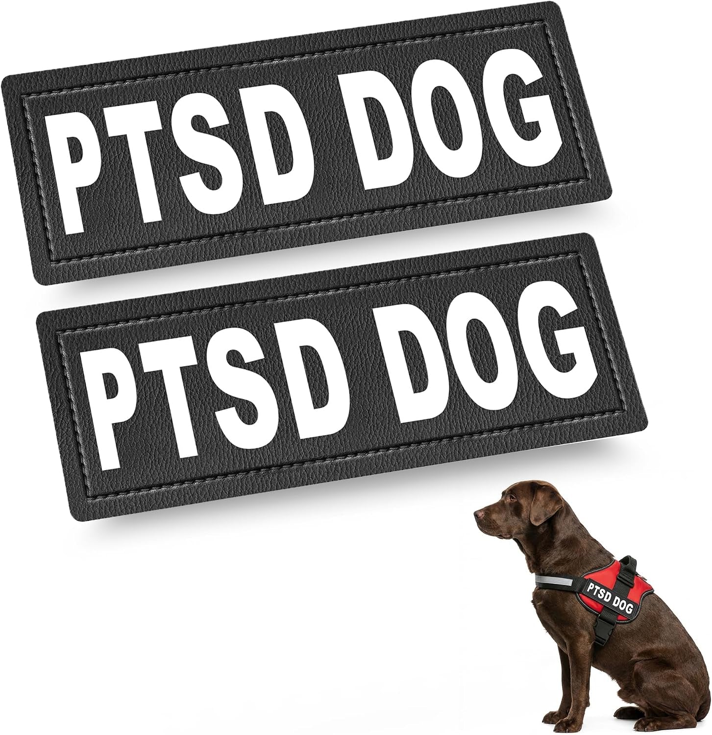 industrial-puppy-emotional-support-dog-patch-reflective-xs-1-x-2-75-in-clear-visibility-durable-vest-patches-for-identification-compatible-with-hook-loop-vest-gear-xs-1x2-75-inch