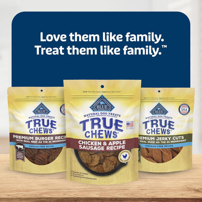 Blue Buffalo True Chews Chicken & Apple Sausage Natural Dog Treats, Real Meat Dog Snacks, Healthy Reward or Training Treat, Made in the USA with Real Chicken & Natural Ingredients, 12 Oz.9