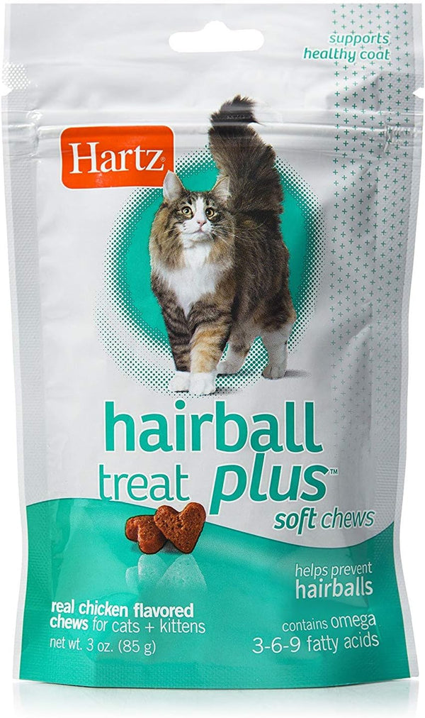 Hartz Hairball Remedy plus Chicken Flavored Soft Chews for Cats and Kittens1